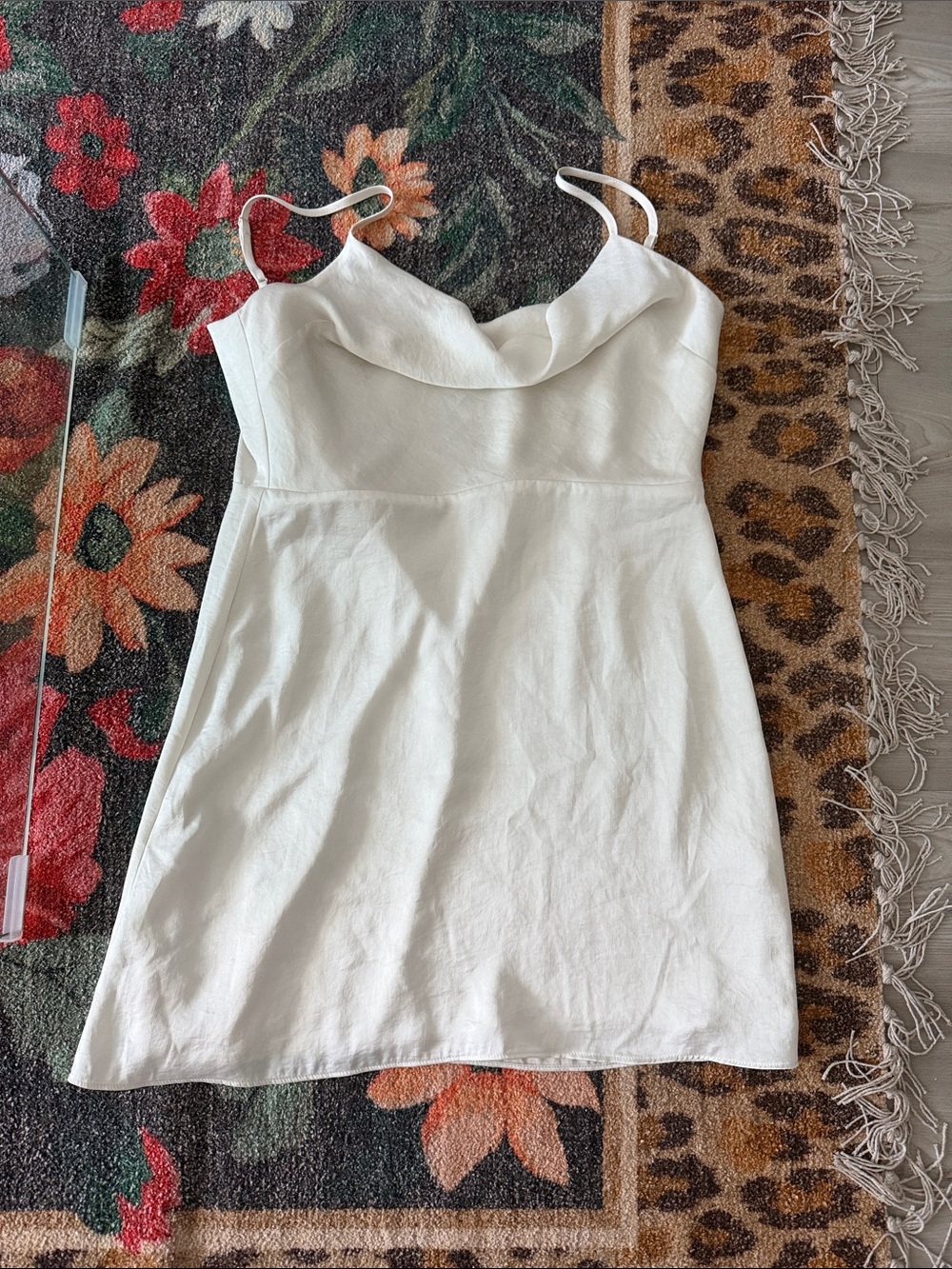 Sunday Best Ivory Cowl Neck Slip Dress